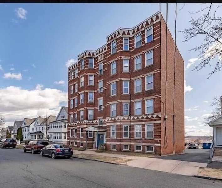 ten unit brick apartment building 114 Brown Ave , Holyoke MA